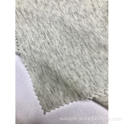 Gray CVC 1×1 Rib Knitting Fabric
